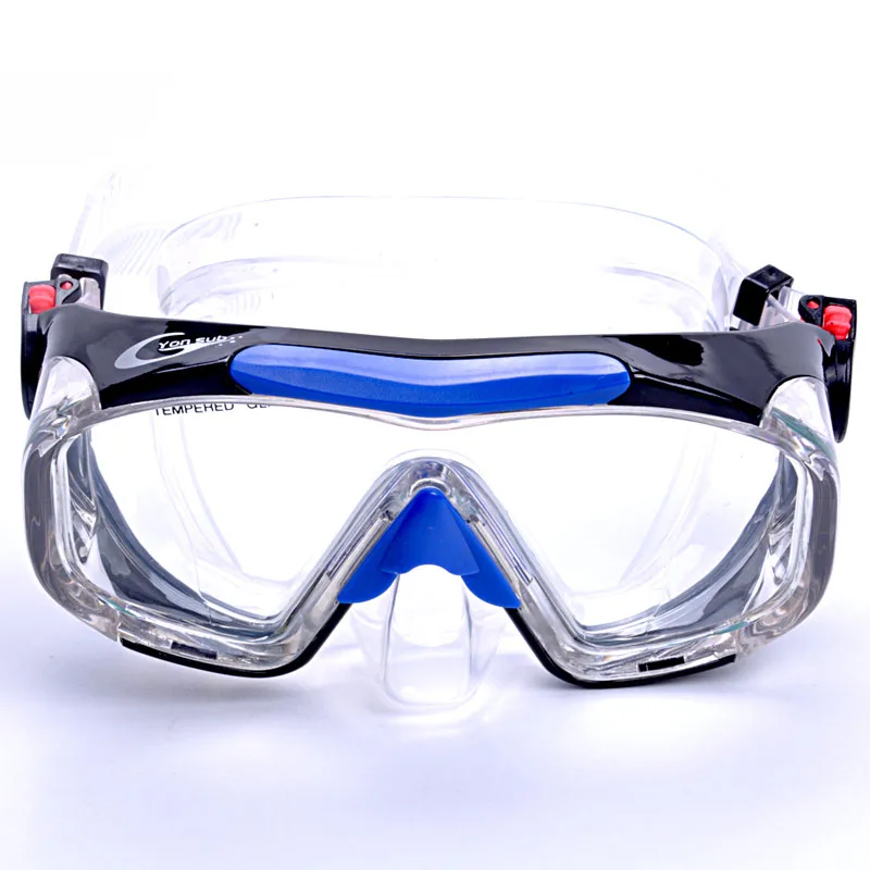 

FSTE-Yon Sub Scuba Diving Swimming Mask Set Anti-Fog Underwater Snorkeling Mask Equipment Four Lens Wide Vision Mask+Easy Brea