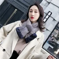 Пуховый хлопок 2018 новый узор Корея шеи шарфы зима утолщение Женская мода согреться бахрома Кружева Осень женский стиль шарф
