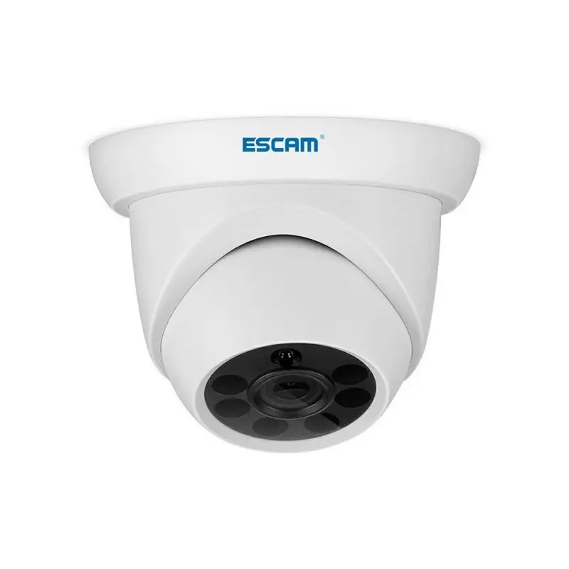 

Escam Qh001 Onvif H.265 1080P P2P Ir Dome Wifi Ip Camera With Smart Analysis Function 3D Digital Noise Reduction Cctv Camera E