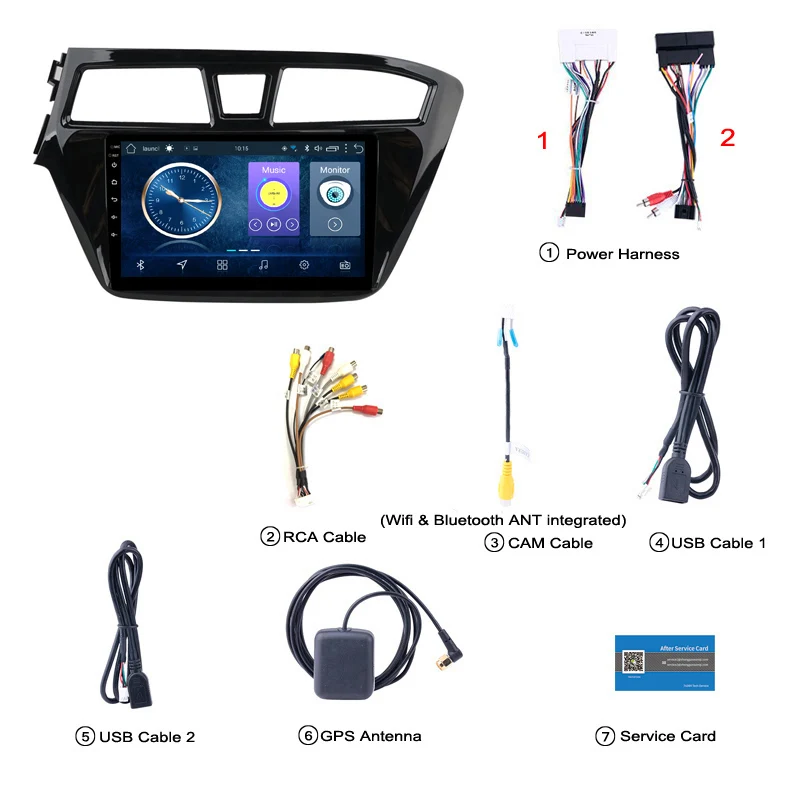Sale Free Shipping 9inch Android 8.1 CAR gps Navigation Radio For Hyundai i20 2015-2015 Car DVD Player 1