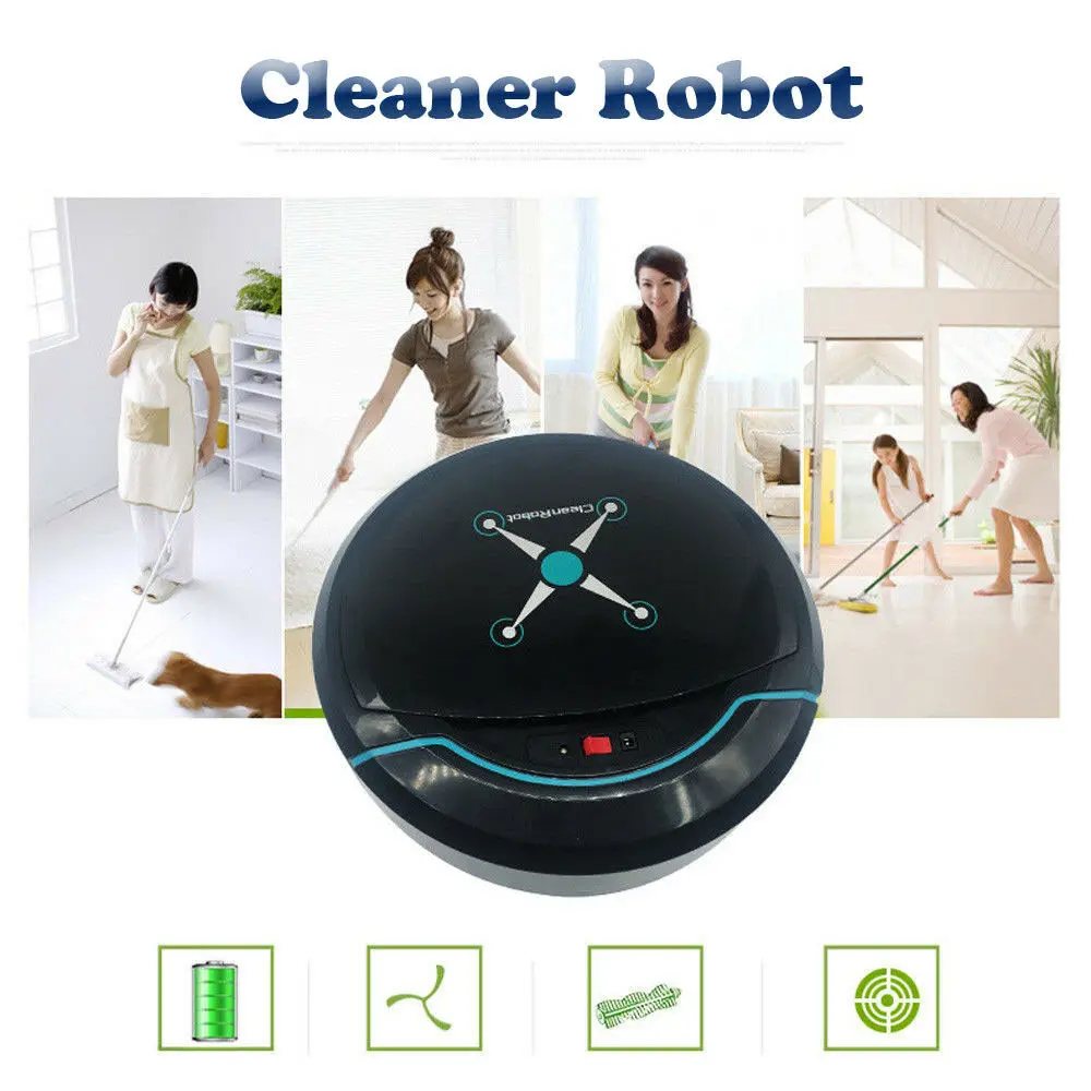

Smart Robotic Vacuum Cleaner Cordless Automatic Sweeping Machine Rechargeable