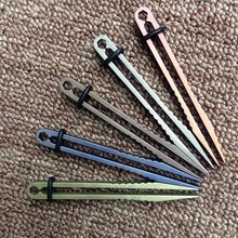 travel clamp pick up clamping titanium tweezer multipurpose clip mini tool gear gadget camp hike tc4 ti EDC multi outdoor pocket