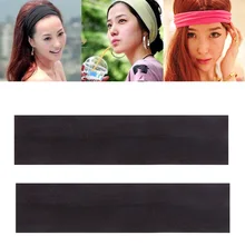 2 шт. женские мужские повязка головная для йоги SportHairband анти-скольжение эластичная ткань Sweatband футбол Йога ходовая поверхность рельса Йога Аксессуары