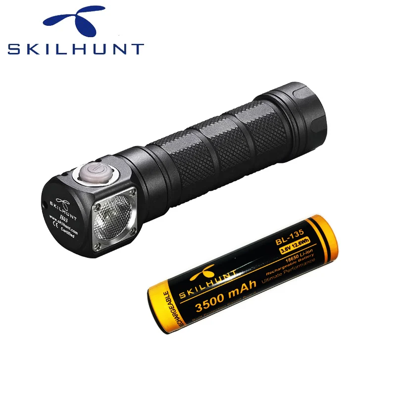 Skilhunt H03 светодиодный фонарь Frontale CREE XML 2 U4 1200Lm налобный для охоты рыбалки включая
