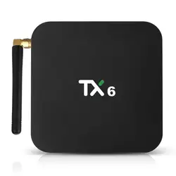 Tanix TX6 Allwinner H6 4 Гб 64 Гб Смарт ТВ коробка 2,4/5G двойной WI-FI BT4.2 4 K 4 ядра USB 3,0 Поддержка 4 K H.265 WI-FI Android 7,0