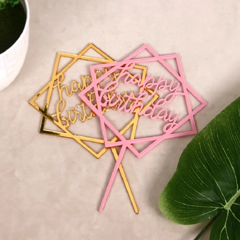 

Party Decoration Event & Party Item Type And Valentine's Day Occasion Happy Birthday Cake Topper