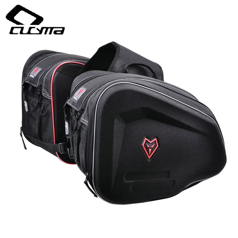 

WOSAWE Motorcycle Saddle Bags Travel Knight Rider Black For Harley Moto Motorcycle bags EVA 36-55L 44.0 cm * 33.0 cm * 12.0 cm