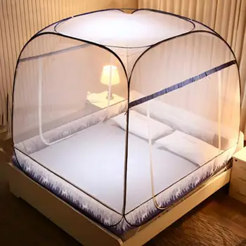 

Pop-Up Mosquito Net Tent Folding Mongolia Bag Mosquito Mesh For Beds Anti Mosquito Bites Folding Design Mosquito Nets 3 Sizes