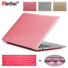 Redlai чехол для ноутбука Macbook Air 13 A1466 Pro retina 13,3 15,4 A1502 оболочки тачскриновый планшетный компьютер бар A1706 A1708 A1707 сияющий блеск чехол для ноутбука