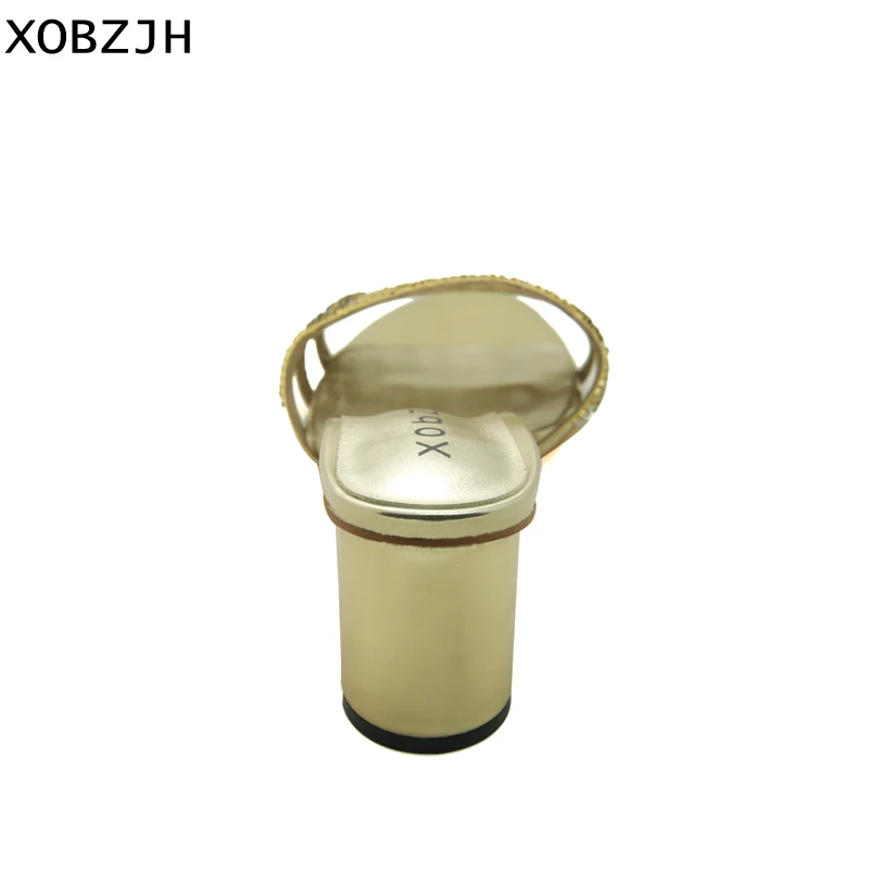 XOBZJH/Женская обувь коллекция 2019 года роскошные дизайнерские босоножки на высоком