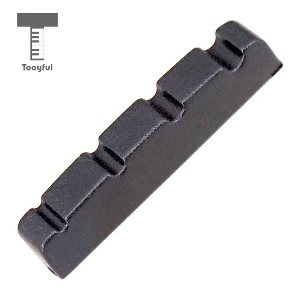 String Slotted Nuts for 4 String Electric Bass Guitar Accessory 2 Pcs