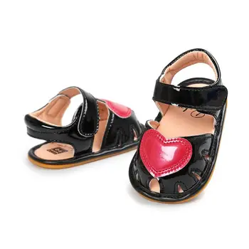 

Infant Baby Girls PU Leather Sandals Newborn Soft-soled Bottom Crib Anti-slip Summer Toddler Sandles Princess Casual Shoes