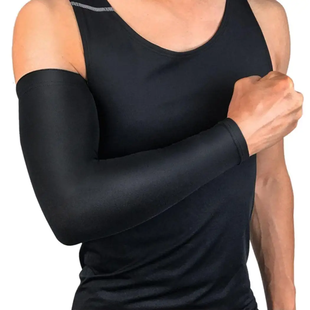 

UV Elastic Fitness Men Protection Sporting All Quick Solid Sleeve Years Armguards Arm Dry Elastic Sunscreen Breathable