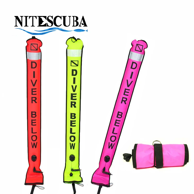 NiteScuba Diving SMB Surface Marker Buoy safety sausage Signal Float