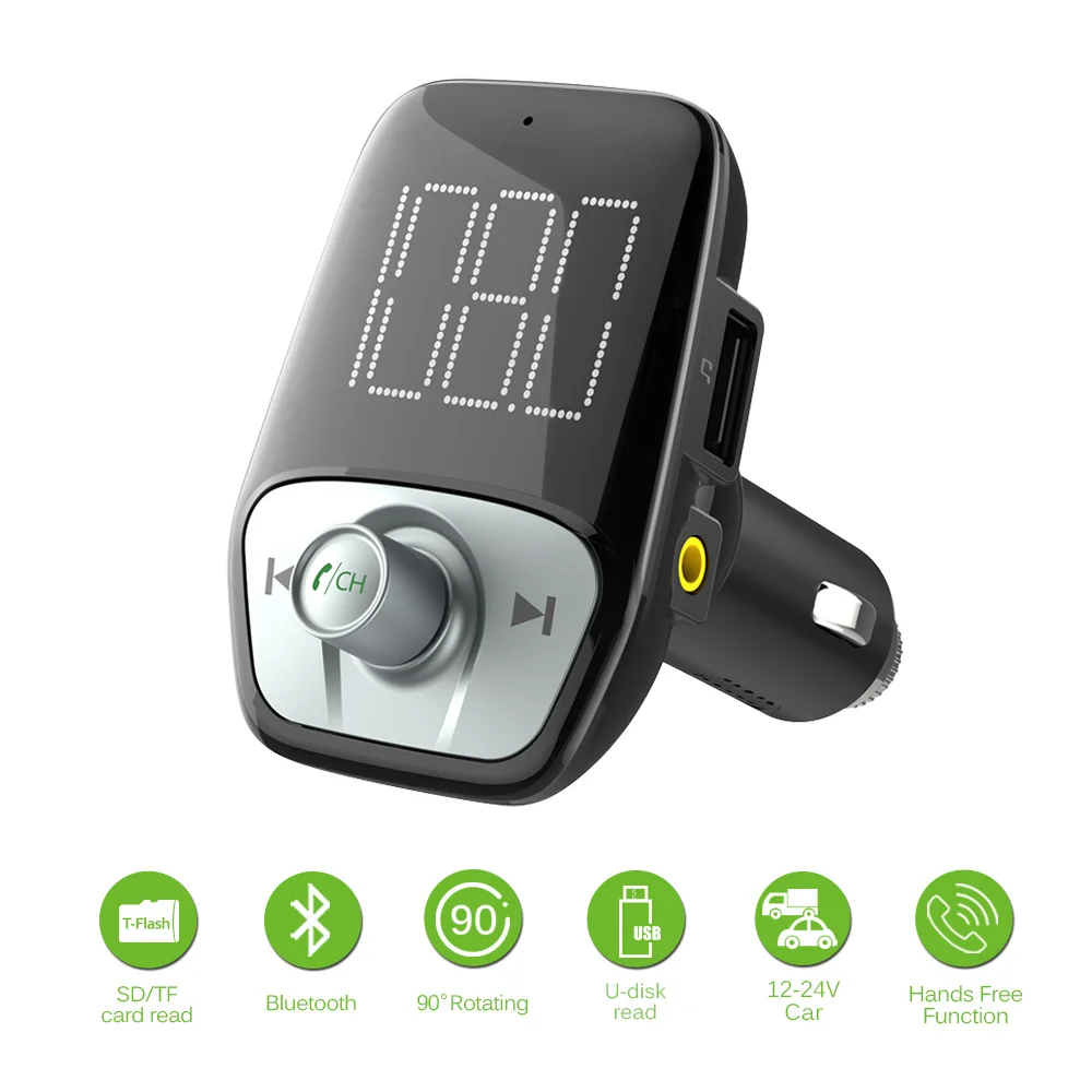 Car FM Transmitter Player Bluetooth Handsfree 2 USB Charger Kit MP3