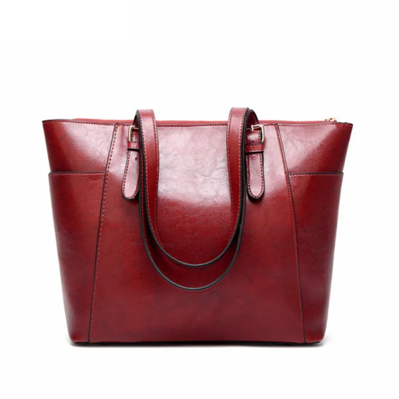 

2018 Crossbody Bags For Women Leather Handbags Luxury Handbags Women Bags Designer Oil Wax Leisure Shoulder Tote Bag Sac A Main
