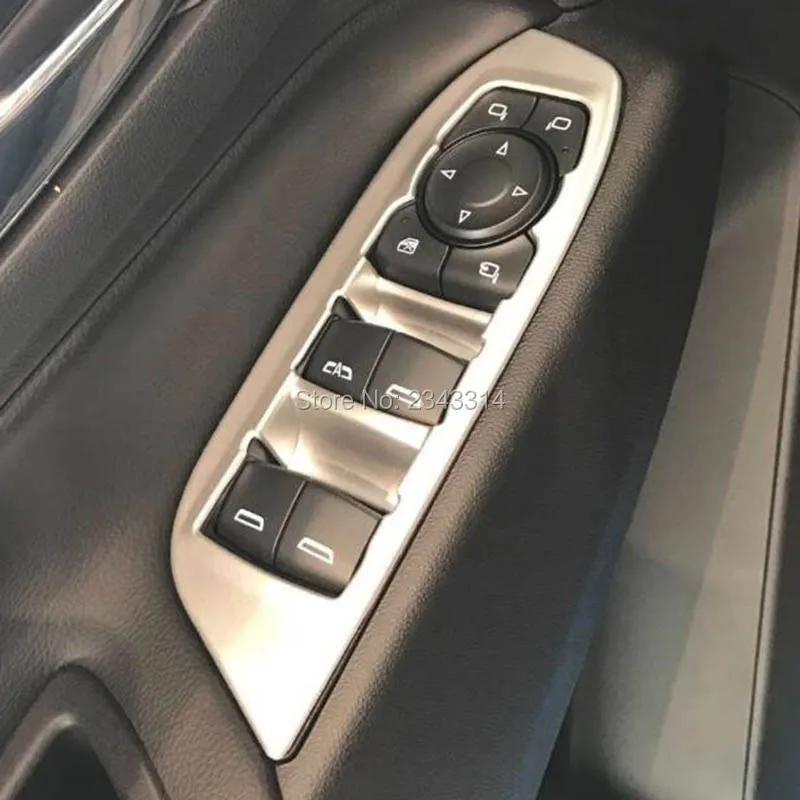 

For 2018 2019 Chevrole Equinox ABS Window Control Panel Glass Lift Switch Cover Trim Protector Sticker Car Styling Accessories