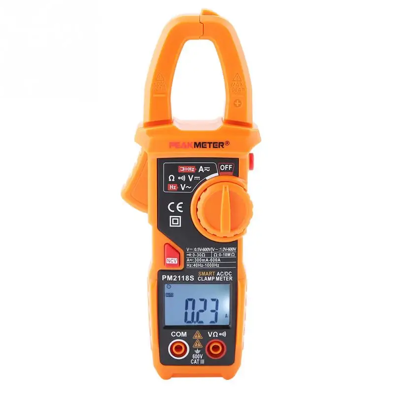 PEAKMETER PM2118S портативный цифровой измеритель напряжения переменного/постоянного