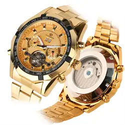 Лучший бренд класса люкс для мужчин часы reloj masculino Self-Wind механические наручные часы Tourbillon дизайн хронограф мужской часы Топ подарки