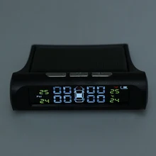Practical TPMS Solar Tire Pressure Alarm Monitoring System Solar Power + 4 External Sensors for Cars Electronics Practical TPMS Solar Tire Pressure Alarm Monitoring System Solar Power + 4 External Sensors for Cars Electronics