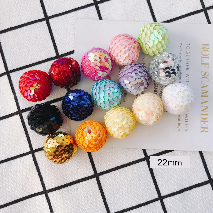 

6pieces / lot fish scale coloRoundbead caps earings fashion jewelrytassel jewelry findingsbracelet jewelry making Other