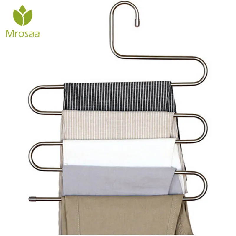 Mrosaa Trousers Hanger Magic pants Clothes Closet Belt Holder Rack Bathroom Room Kitchen Shelf Organizer And Storage Accessories Mrosaa Trousers Hanger Magic pants Clothes Closet Belt Holder Rack Bathroom Room Kitchen Shelf Organizer And Storage Accessories
