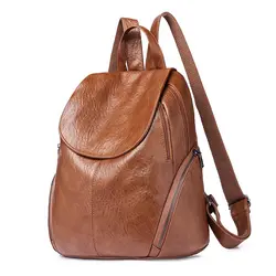 Модный новый рюкзак для путешествий корейский женский рюкзак для отдыха Студенческая школьная сумка мягкая из искусственной кожи женская