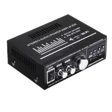 Lepy 12 В/220 В 400 Вт 2 канала Bluetooth Hifi стерео усилитель USB SD FM Радио мощность стерео автомобильный усилитель аудио домашний усилитель