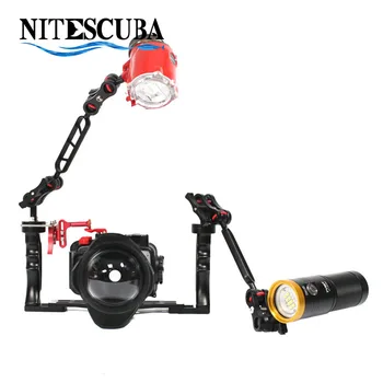 

NiteScuba Diving Inon S2000 strobe& video light PV52& WFL02 Wide angle lens for underwater camera case tray shutter photography
