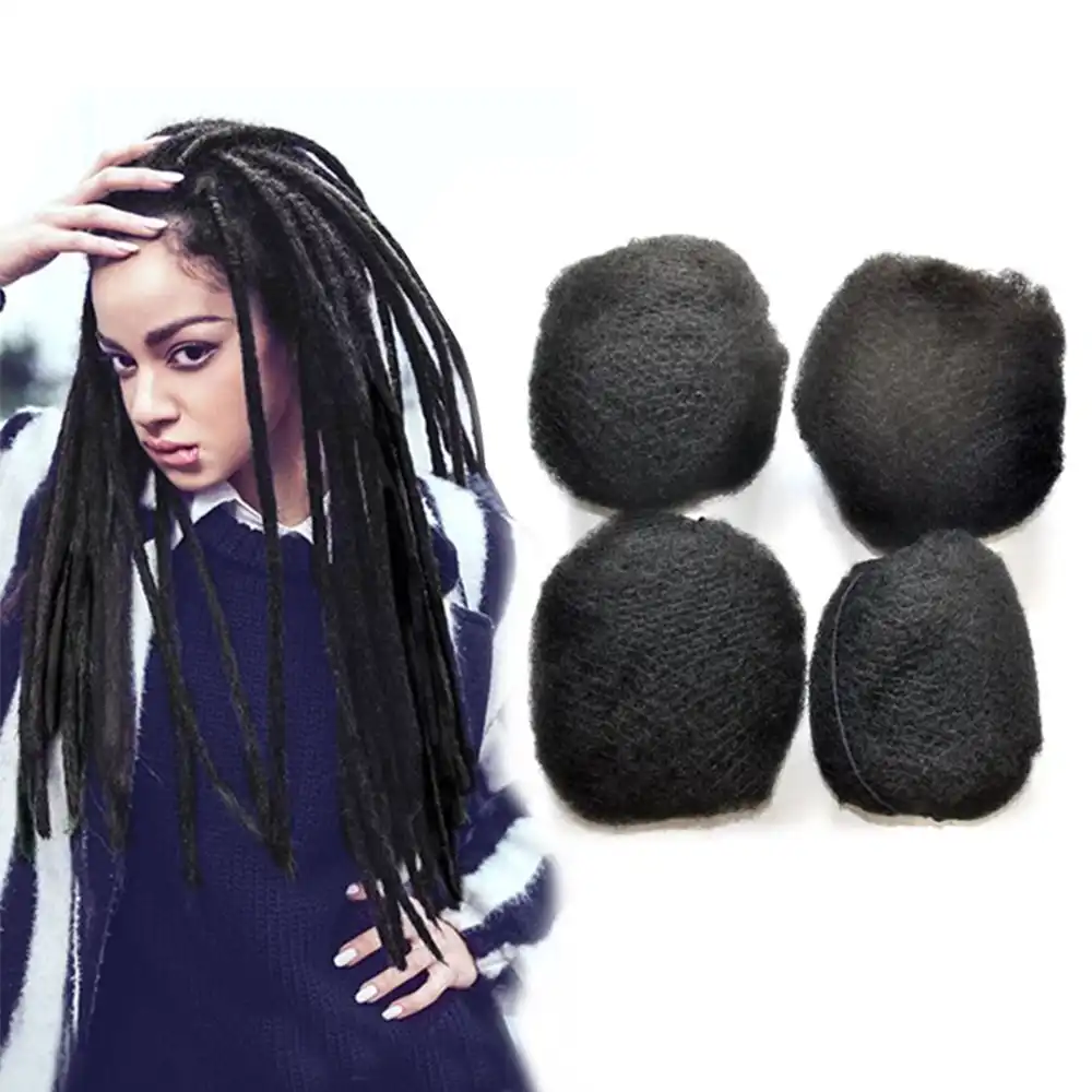 Yonna Plotnye Afro Kudryavye Obemnye Chelovecheskie Volosy 100 Chelovecheskie Volosy Dlya Dredov Zakruchennye Kosichki Dlya Chernyh Zhenshin 4 Sht Lot Hair Curly 100 Human Hairhuman Hair Aliekspress