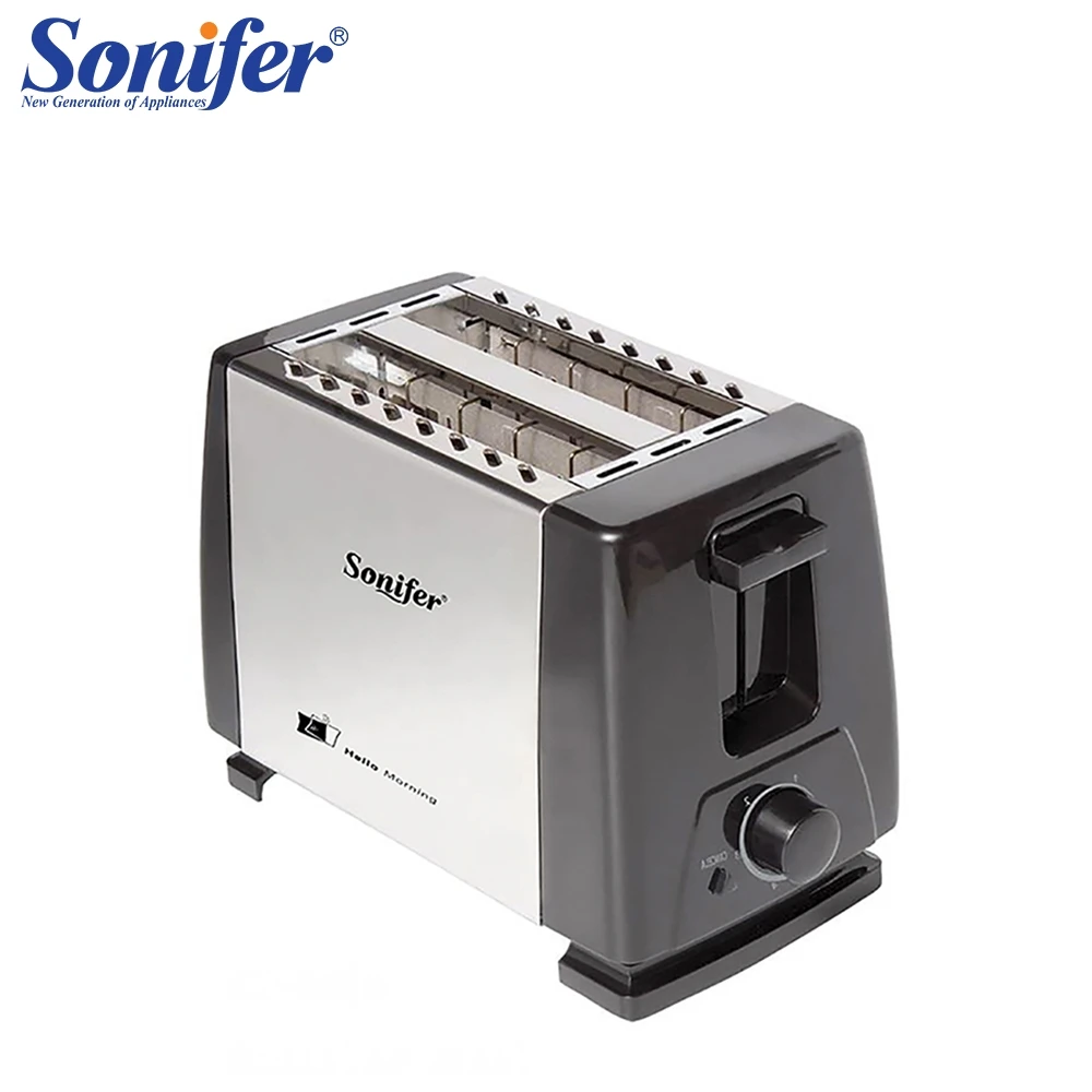 

stainless steel 2 slices toaster Home Breakfast Toaster Mini Automatic Toaster sonifer