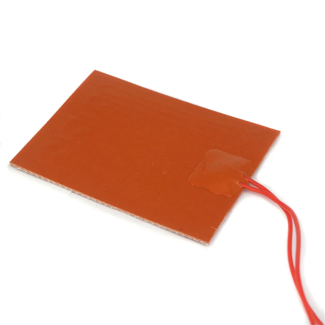 Новое поступление 1 шт. оранжевый 8x10 см 12 В DC 20 Вт Силиконовый обогреватель кровать Pad Термистор для 3d принтера