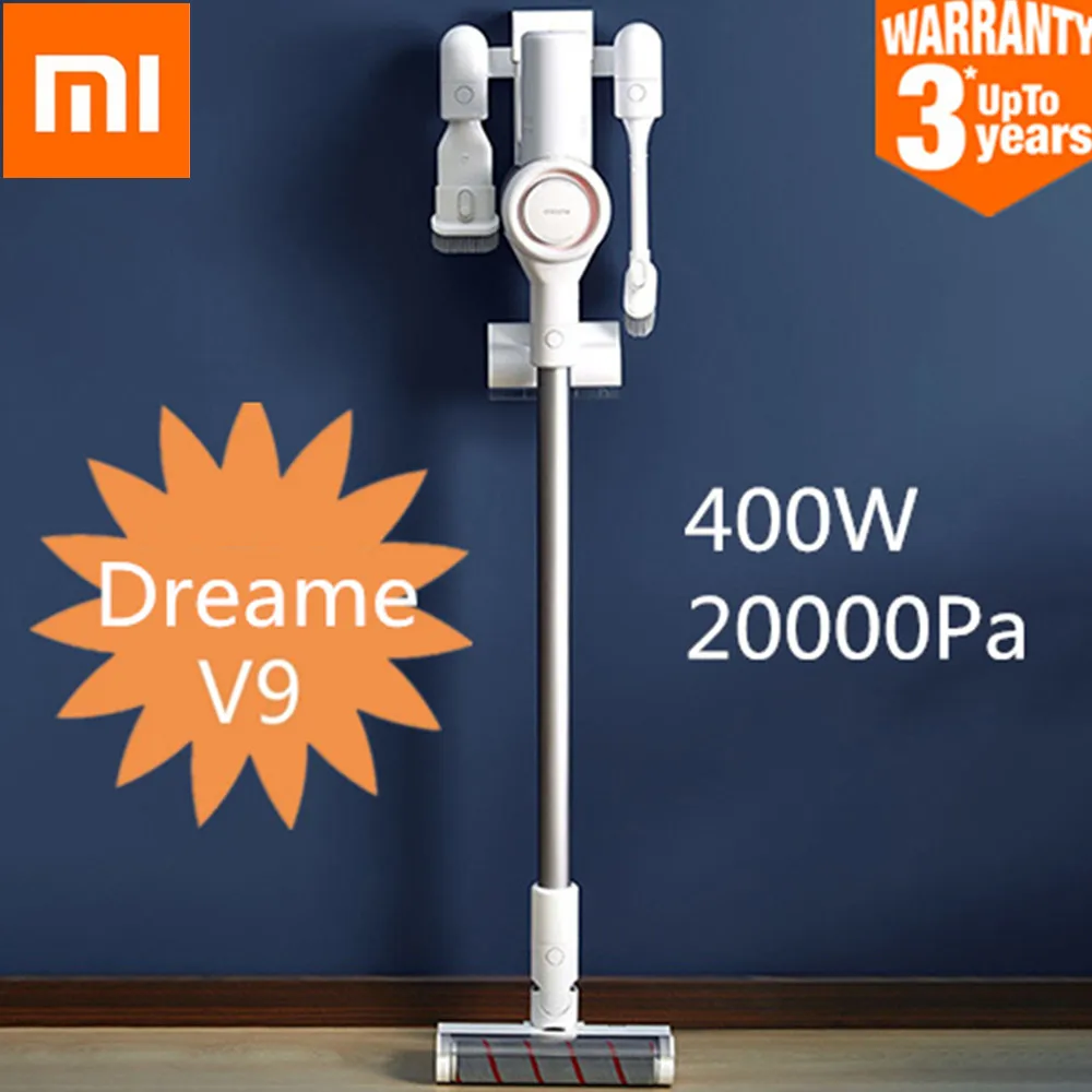 

Xiaomi Dreame V9 Vacuum Cleaner Handheld Wireless Vacuum Cleaners 400W 20000Pa Acarid-Killing For Home Car From Xiaomi Youpin