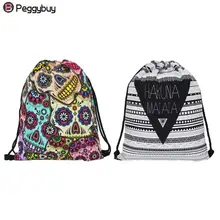 Унисекс полиэстер 3D цифровой цветочный Рисунок пляжные карманы простая повседневная Водонепроницаемая дорожная сумка-кисет для хранения