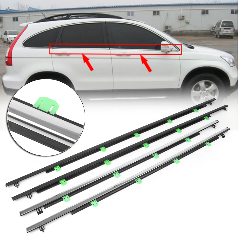 Car Outside Window Moulding Trim Weatherstrip Seal  gloves  