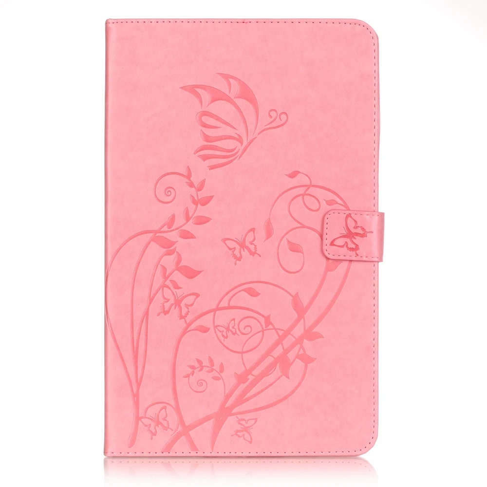 Tablet Case Flip Cover up Wallet For Samsung Galaxy Tab A 10.1 T580 T585 SM-T580 Flower Cover PU Leather Case +Stylus Pen+Film. 