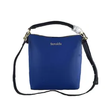 Роскошная брендовая дизайнерская сумка-ведро, женская кожаная сумка с широким цветным ремешком, сумка на плечо, Большая вместительная сумка через плечо для покупок