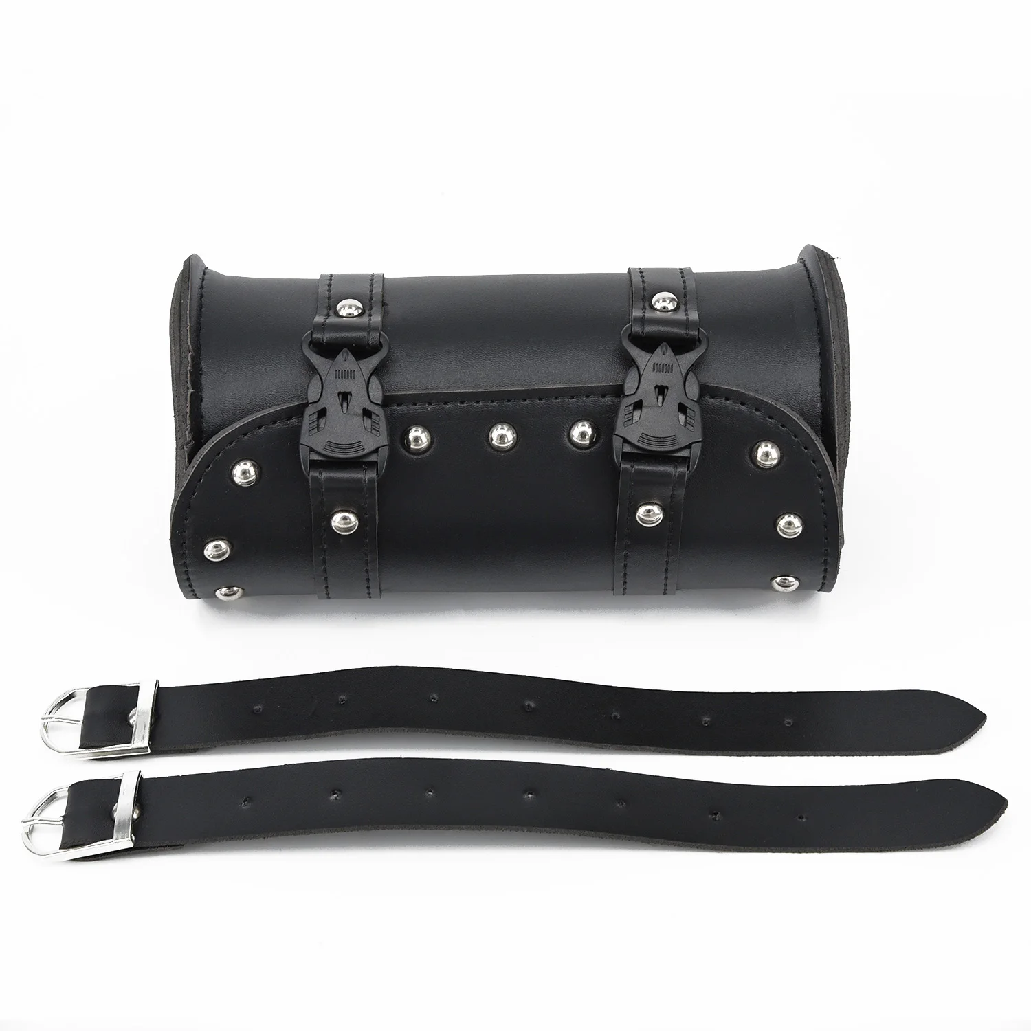 

Universal Motorcycle Tool Saddlebag Synthetic Leather Round Fork Barrel Storage