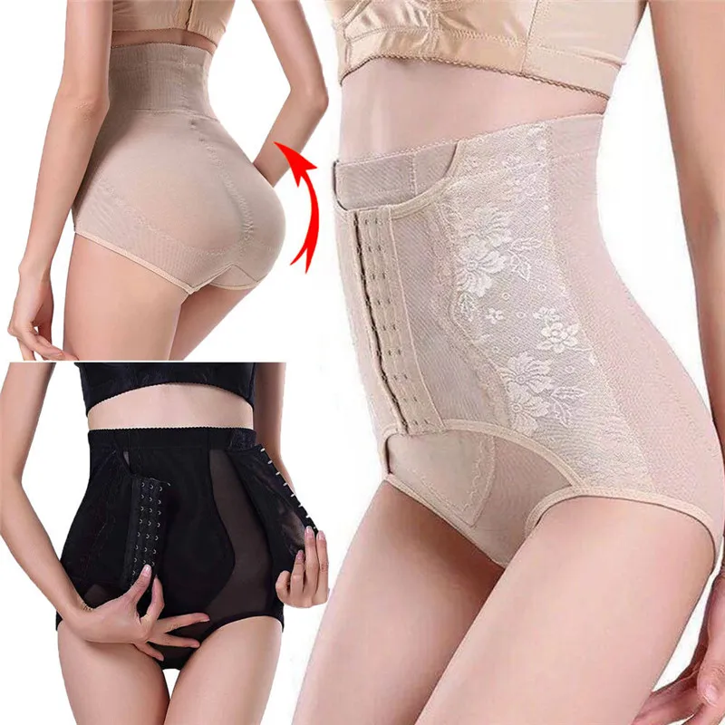 

Lace Floral Women High Waist Trainer Baby Shaper Control Butt Lifter Panty Corsets Hip Abdomen Underwear Bodysuit Slim Shapewear