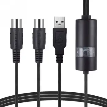 

MIDI Converter PC Music Keyboard Adapter USB IN-OUT MIDI Home Music Cable