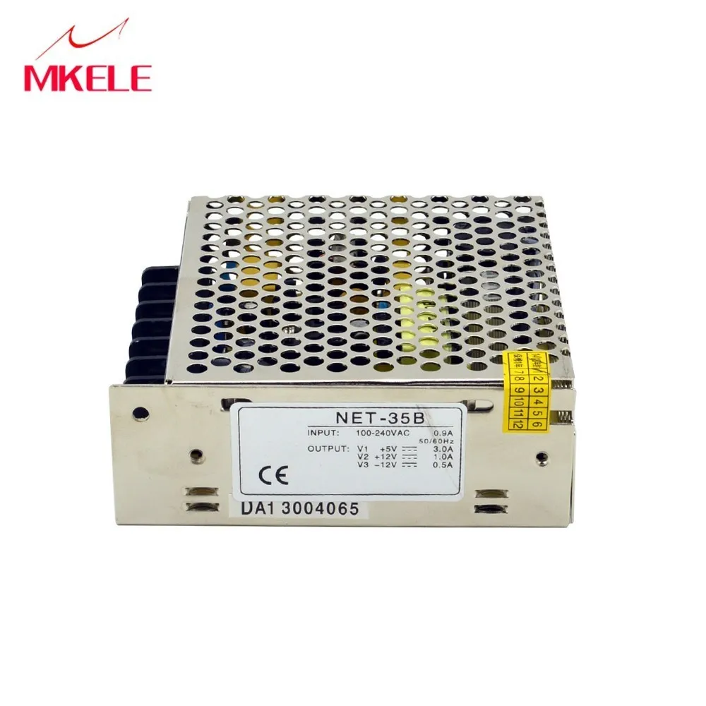 

CE approved new series 35w triple output net-35b enclosed switching power supply 5v 12v -12v triple output