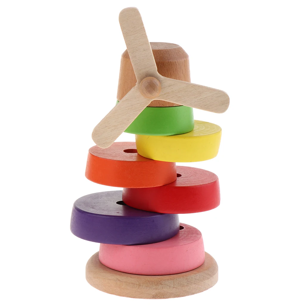 Wooden Rainbow Ring Stacker Toy Stacking Ring Tower Games Early Educational Development Toys for Babies and Toddlers Wooden Rainbow Ring Stacker Toy Stacking Ring Tower Games Early Educational Development Toys for Babies and Toddlers