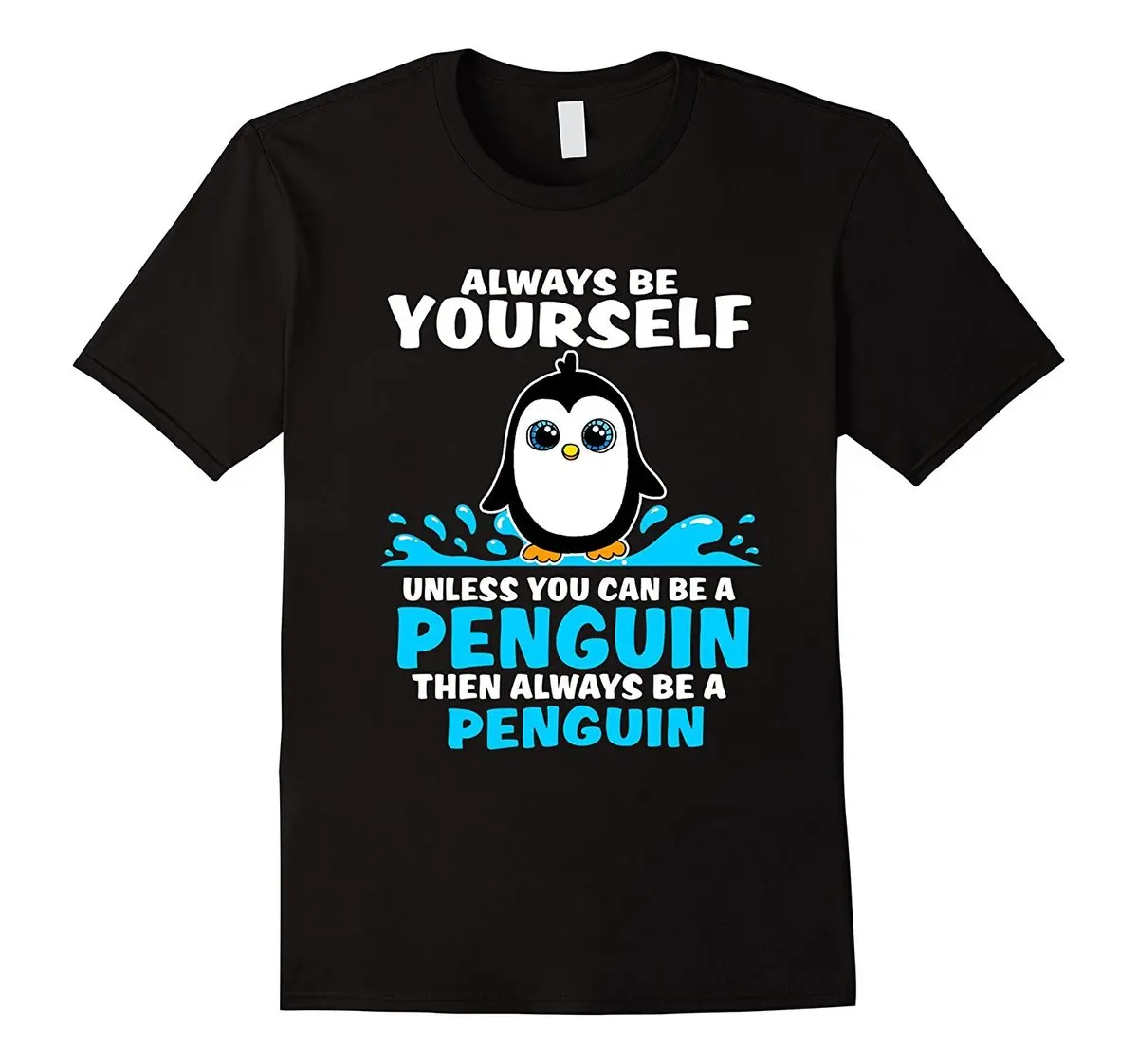 

Funny Penguin Shirt for Kids and Adults Original Gift Idea Short Sleeve Funny Design Top Tee T-Shirt Men High Quality Tees