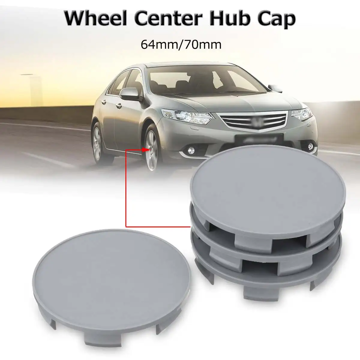 4pcs 70mm/64mm Car Auto Wheel Center Hub Cover Cap For Honda Pilot /Accord|Wheel & Tire Packages|   - AliExpress