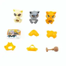 1PC 子 Diy のパズル猫 ToyEarly 知育玩具子供組み立てる子供プラスチック組み立て猫のおもちゃギフトランダムな色の船(China)
