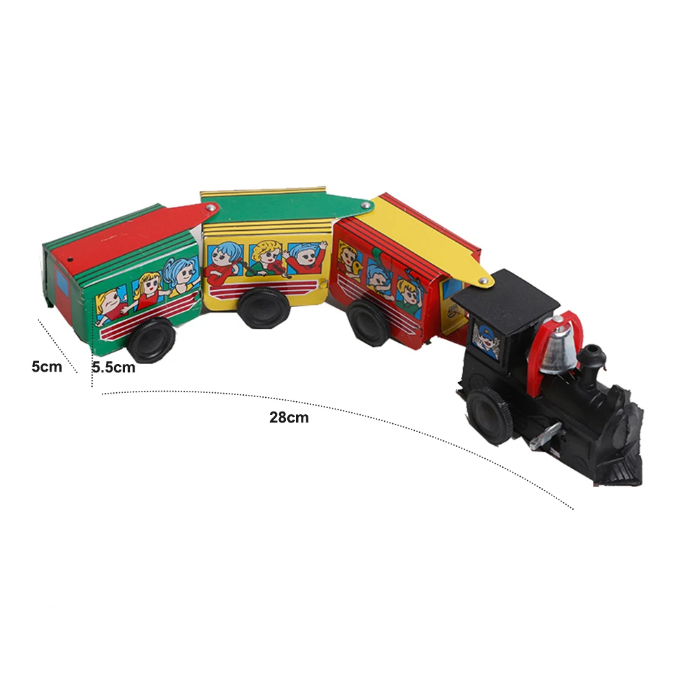 Цепь поезд Игрушка железная заводная коллекция экологическая начинающая способность классные старые оловянные игрушки детские игрушки подарок