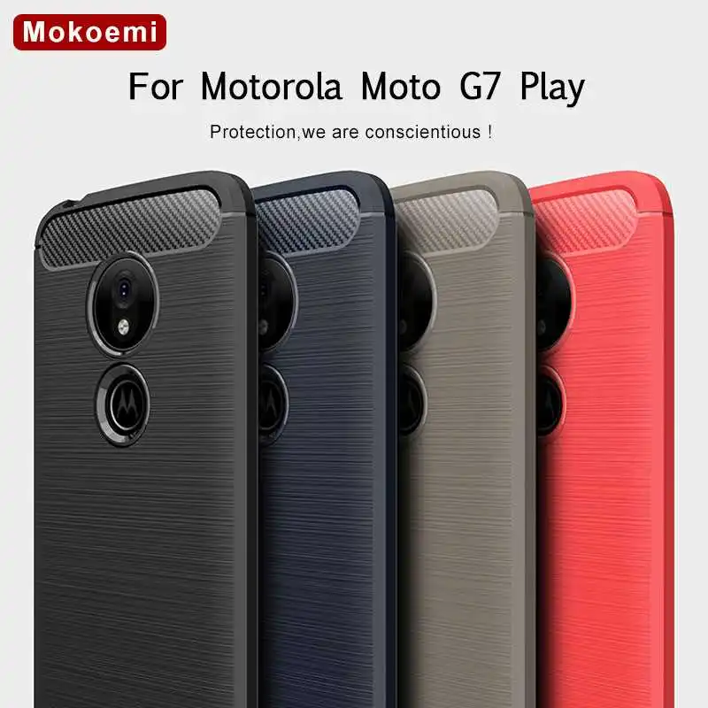 

Mokoemi Fashion Shock Proof Soft Silicone 5.7"For Motorola Moto G7 Play Case For Motorola Moto G7 Play Cell Phone Case Cover