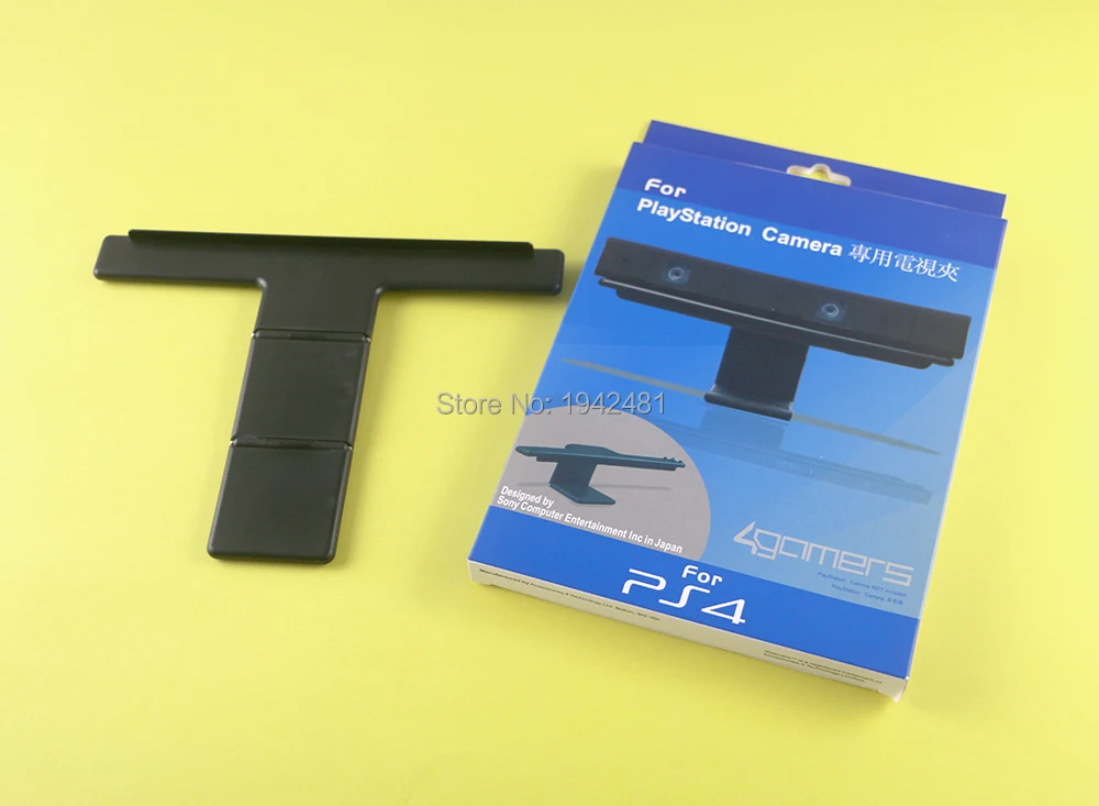 الأسود لعبة حامل حامل قابل للتعديل الصلب البلاستيك حامل تلفاز حامل قصاصة جبل التبعي ل PS4 كاميرا