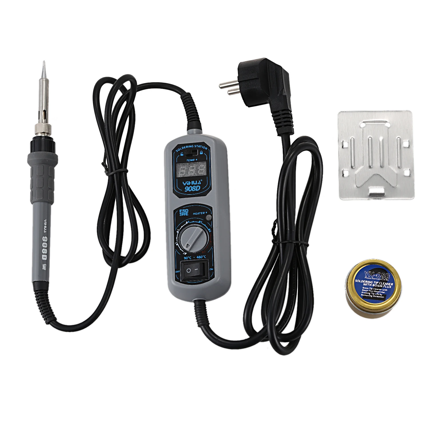 Estação de Solda Ferramenta de Solda do Ferro de Solda Plugue da ue Yihua Mini Portátil Ajustável Elétrica Reparação Ferramentas 908d 220 v