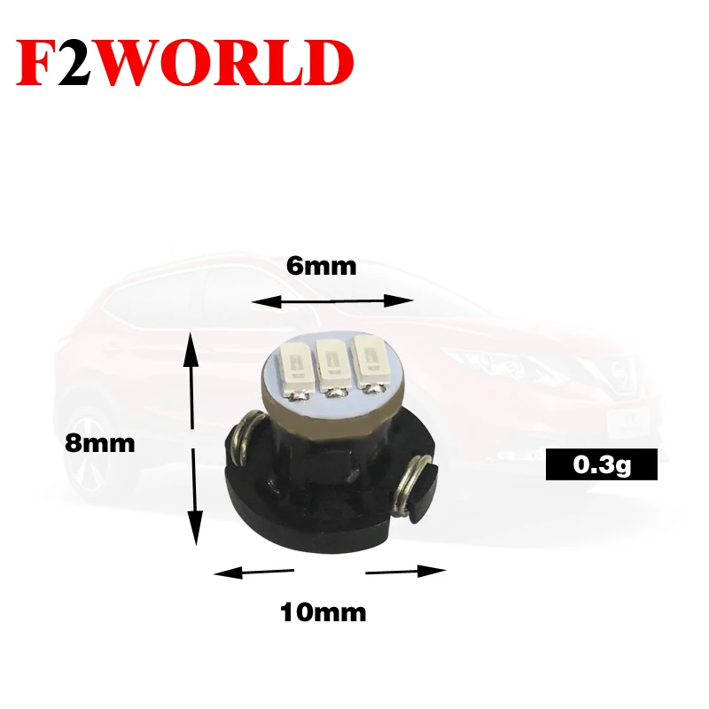 6 шт. * Идеальная светодиодный приборной панели T4.7 5050 1SMD авто инструмент лампы